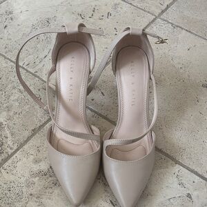 Kelly & Katie Beige Strappy Heels